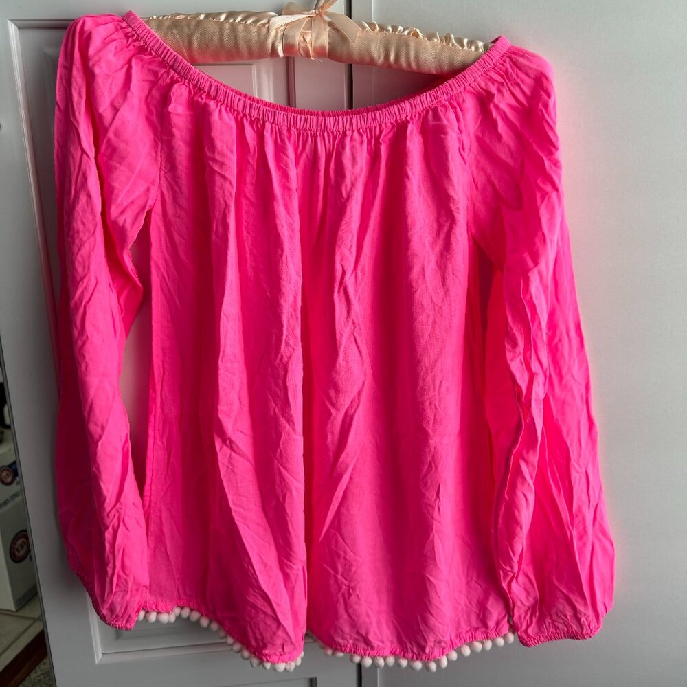 Lilly Pulitzer Hot Pink Enna Top, Size XS